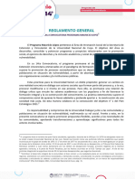 Reglamento 14ta Convocatoria Mauricio Lopez1