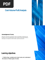 Topic 11 - Cost-Volume-Profit Analysis