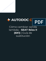 Cómo Cambiar - Sonda Lambda - SEAT Ibiza II (6K1) - Guía de Sustitución