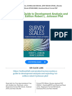 Survey Scales A Guide To Development Analysis and Reporting 1st Edition Robert L. Johnson PHD 2024 Scribd Download