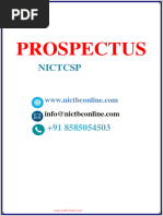 NiCT CSP Prospectus Form