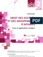 Droit Societes Groupements Affaires Extrait