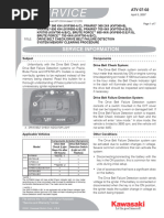 KVF, KSV360,650,700 Belt Warning Light