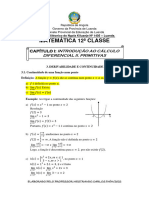 Derivabilidade e Continuidade