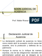 Declaracion Judicial de Ausencia