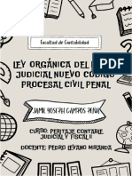 002 Ley Orgánica Del Poder Judicial Nuevo Código Procesal Civil Penal