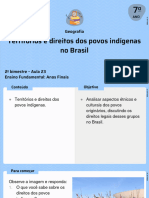 Territórios e Direitos Dos Povos Indígenas No Brasil: Geografia