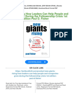 Full Download New Giants Rising How Leaders Can Help People and Companies Grow During The Followership Crisis 1st Edition Paul D. Fisher PDF