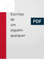 Livro Escritas de Um Alguém Qualquer