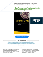 Exploring C++20 The Programmer's Introduction To C++ 3rd Edition Ray Lischner All Chapter Instant Download