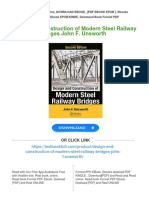 (PDF Download) Design and Construction of Modern Steel Railway Bridges John F. Unsworth Fulll Chapter