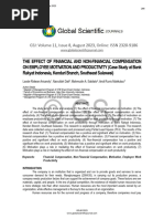 THE EFFECT OF FINANCIAL AND NON FINANCIAL COMPENSATION ON EMPLOYEE MOTIVATION AND PRODUCTIVITY Case Study at Bank Rakyat Indonesia Kendari Branch Southeast Sulawesi