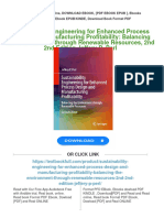 [PDF Download] Sustainability Engineering for Enhanced Process Design and Manufacturing Profitability: Balancing the Environment through Renewable Resources, 2nd 2nd Edition Jeffery P. Perl fulll chapter