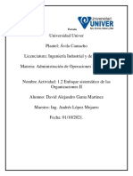 1.2 Enfoque Sistemático de Las Organizaciones II