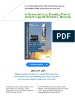 (FREE PDF Sample) Financing The New Space Industry: Breaking Free of Gravity and Government Support Howard E. Mccurdy Ebooks