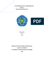 Modul 3 - Operator Pemrograman