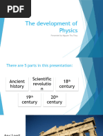 The Development of Physics