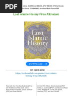 Lost Islamic History Firas Alkhateeb All Chapter Instant Download