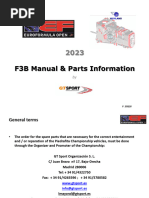 320-003 - Hewland F3B Gearbox Manual