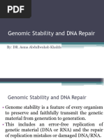 Genomic Stability & DNA Repair