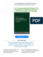 Kant S Notion of A Transcendental Schema The Constitution of Objective Cognition Between Epistemology and Psychology Lara Scaglia