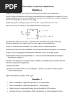 Baisc Electronics Question Bank All Modules