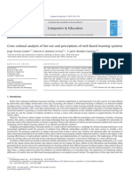 Cross Cultural Analysis of The Use and Perceptions of Web Based Learning Systems