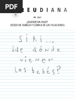 ¿Querer Un Hijo - Deseo de Familia y Clínica de Las Filiaciones