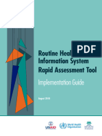 Routine Health Information System Rapid Assessment Tool: Implementation Guide