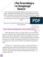 Tips For Learning A New Language Faster PDF