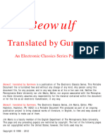 Livro Beowulf Modern English