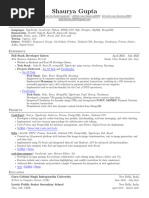 Resume (Shaurya Gupta)