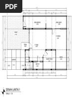 Denah LT 1,2, Denah Atap, Potongan D-1