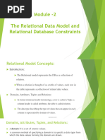 Module - 2. Relational Model