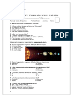 Prueba U 5 Sistema Solar 3°