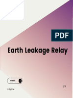 Product Brochure Earth Leakage Relay