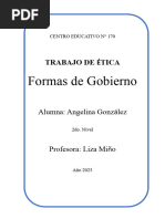 Formas de Gobierno