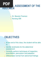 Abdominal Assessment 3