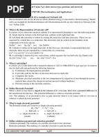 Very Short Answers Unit 3.4 and 5