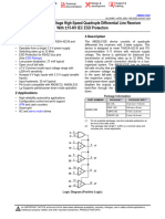 AM26LV32E Low-Voltage High-Speed Quadruple Differential Line Receiver With 15-KV IEC ESD Protection