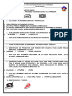 03 - Prova Da Especialidade de Técnicas de Lavanderia