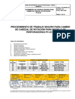 PTS Marc 54 Cambio de Cabezal de Rotacion en Perforadoras PV 351e