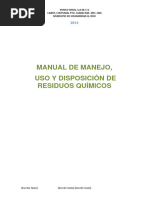 C Manual de Manejo, Uso y Disposición de Residuos Químicos