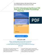 PDF Computer Networks 27th International Conference CN 2020 Gdańsk Poland June 23 24 2020 Proceedings Piotr Gaj Download