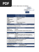 Dictamen de Auditoría Descriptor de Puesto