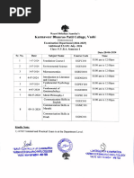 FY Time Table Additional Examination July 2024