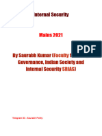 Internal Security 2021 by Saurabh Kumar (SRIAS)