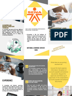 Folleto Brochure de Servicios Empresa Profesional Amarillo