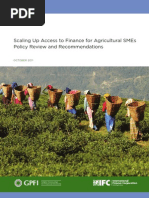 Scaling Up Access To Finance For Agricultural SMEs