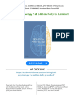 Biological Psychology 1st Edition Kelly G. Lambert All Chapter Instant Download